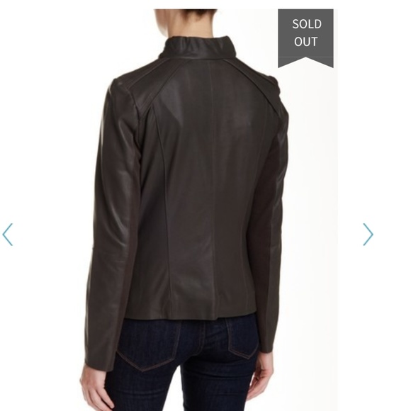 Rachel Roy Lambskin Leather Jacket - Picture 6 of 8